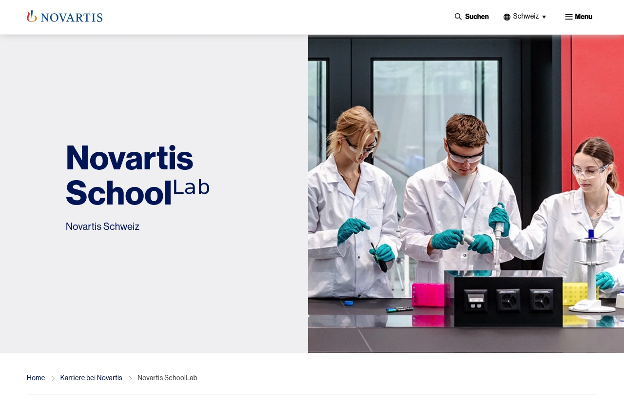 Schullabor der Novartis