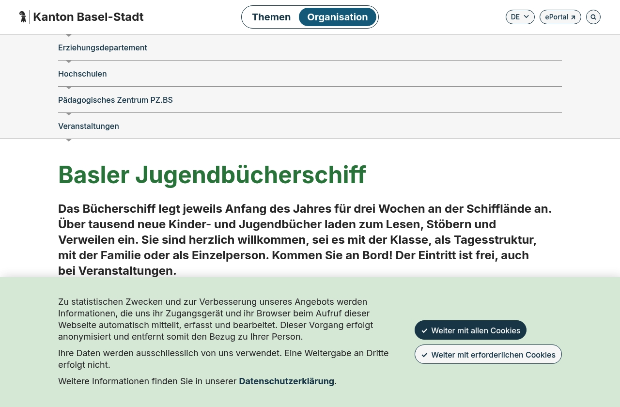 Basler Jugendbücherschiff