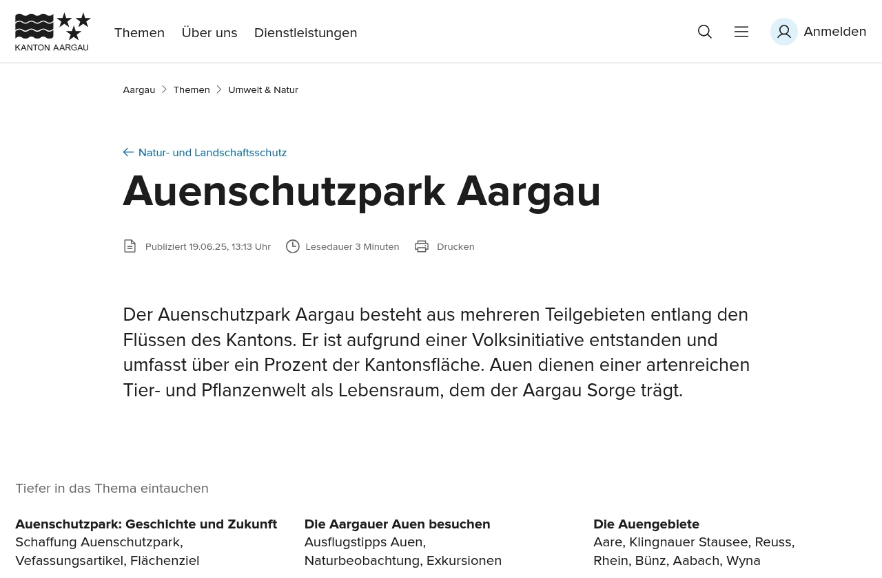 Auenschutzpark Aargau