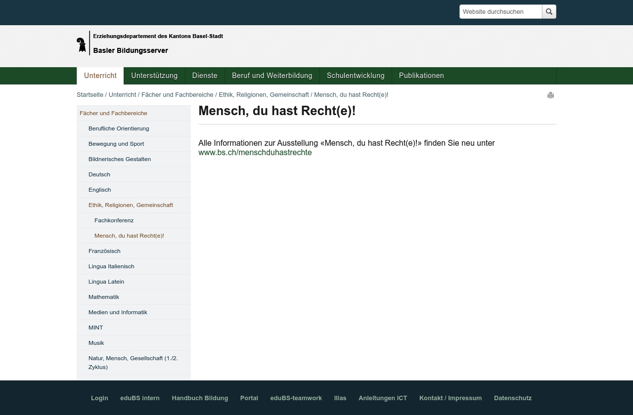 Mensch, du hast Recht(e)